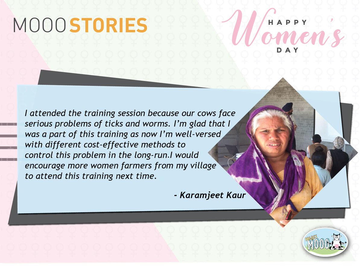 mooofarm's tweet photo. On the occasion of #WomensDay, Karamjeet Kaur - dairy farmer shares her experience of the bootcamp training conducted by #TeamMooo at her village Samuran - Sangrur, Punjab
@MSDESkillIndia @RadhamohanBJP @AgriGoI @100million2030
#SkillIndia #SkillFarmers #ProjectMooo #UDAY https://t.co/Z5WDKV6HHK