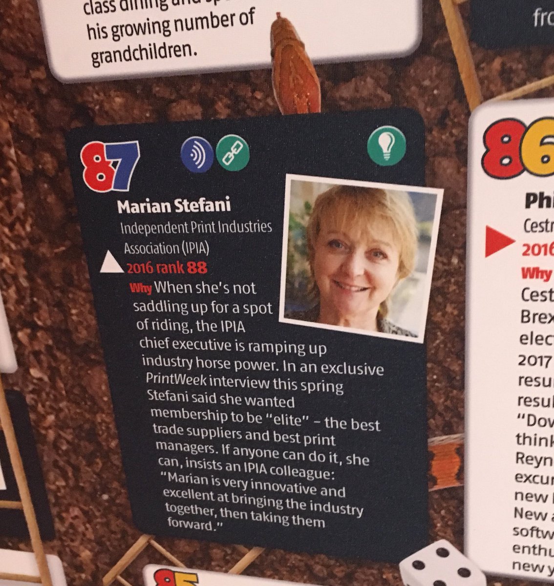 PaulWarren_uk's tweet photo. Was a great motivational speech last night by @Derek_Redmond at the launch of the @printweek Power 100!
Also pleased to see @IPIA_org CEO and powerhouse Marian Stefani enter the top 100 this year! @PrintWeekLive #PrintWeekLive #Motivation https://t.co/2ppV3sVrEh