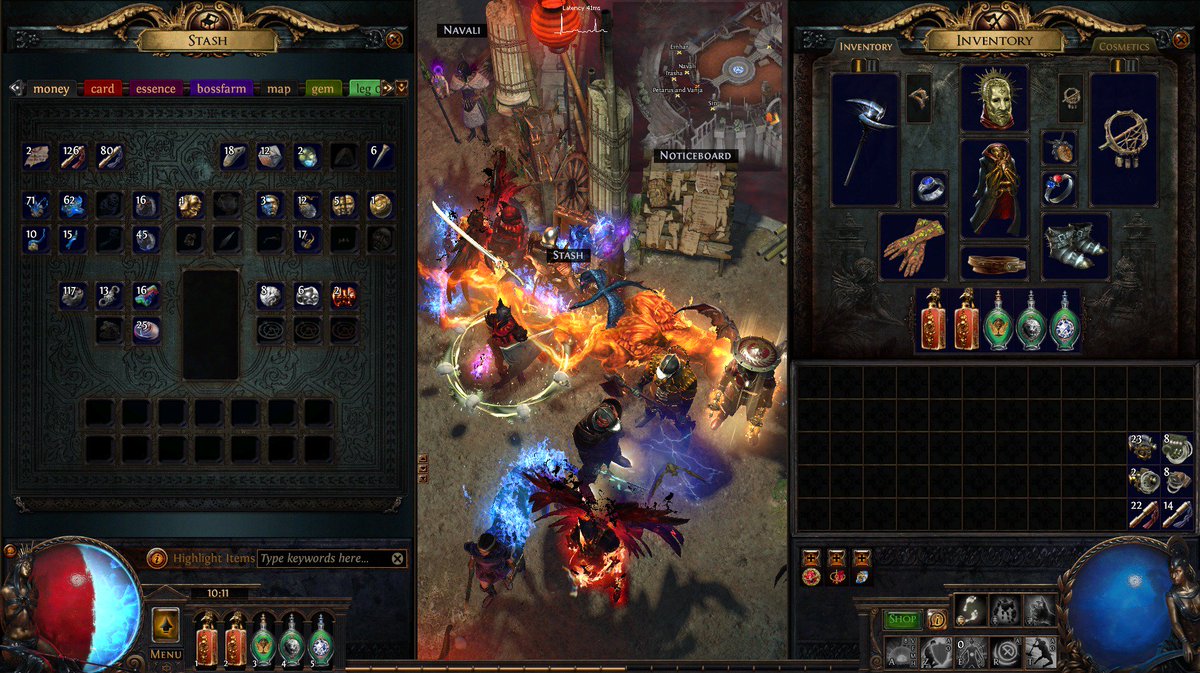 Shadrood's tweet photo. Les vrais joueurs comprendront que la saison commence bien ! Très bien même ! @pathofexile #POE #ExaltedOrb https://t.co/x4gATYw7bq
