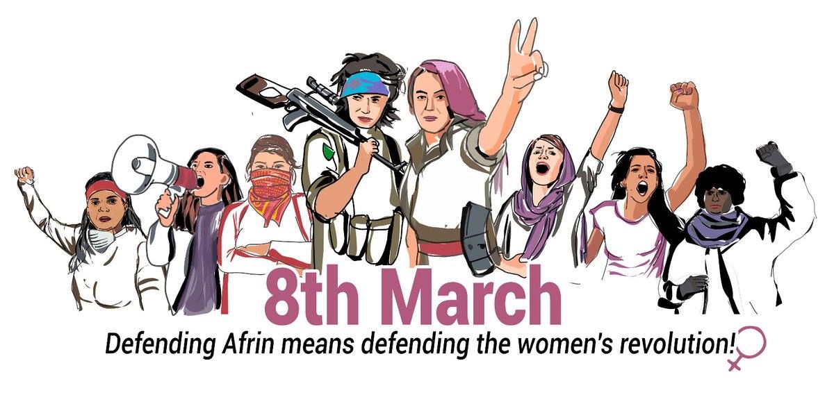 santa_slavina's tweet image. Dicono che hanno imparato a contare sulle proprie forze. Dicono che sanno cosa insieme significano. 
Dicono che è un mondo nuovo che comincia.
#DefendAfrin #SupportRojava #8M
(con amore, a Eddi e a tutte le altre)