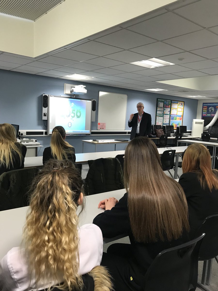 Great to have Rob Bell from <a href="/HistoryTroupe/">The History Troupe</a> to @maletlambert this morning talking about future jobs and logistics in 2050 to my Business class. 
As an <a href="/UniofOxford/">University of Oxford</a> graduate very powerful message around skills and background shouldn’t limit what you can achieve. #NCW2018