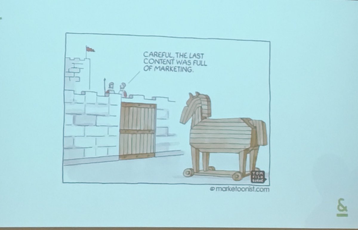 sarahfacq's tweet photo. “Denk eerst na over de meerwaarde die je kan bieden, dan pas over jouw call to action” @jonas_vd @ComCoAgency #contentmarketing bij @VOKA_OVL #backtotheroots https://t.co/fFXvdXD4jq