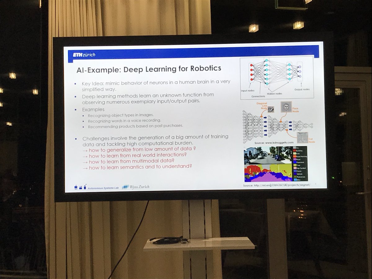SwissCognitive's tweet photo. Prof. Roland Siegwart explained yesterday how #AI is really doing well in the data world, but as soon as it has to move in a real, multimodality world it struggles! Also a real challenge for a robot will be to clean your kitchen & not mess it up 😃🤖
@ETH @rsiegwart #ETHjuniors https://t.co/UPEauwa2fc