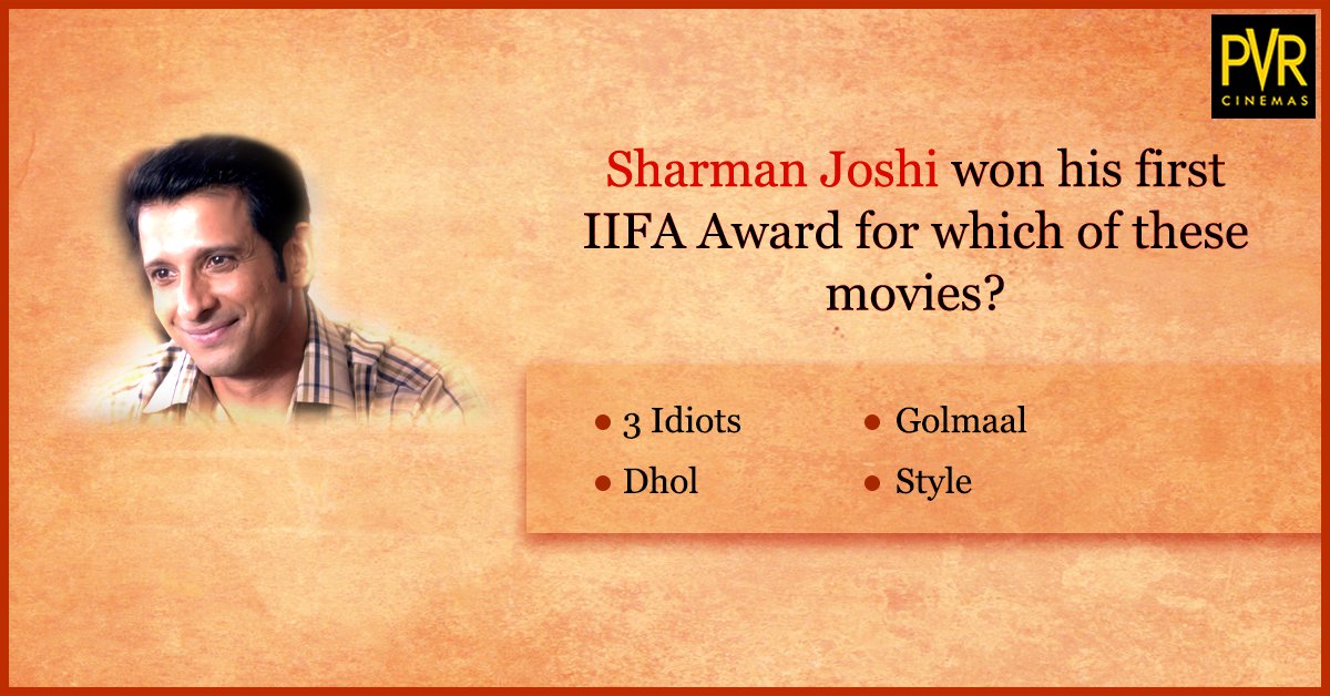 _PVRCinemas's tweet image. We move up a notch. Time for Storey 2: Sharman Joshi received an accolade for this fantastic movie. Share, like and comment to #WinPVRMovieVouchers. Don’t forget to register to be eligible: bit.ly/3StoreysPVRCon… #PVRContest