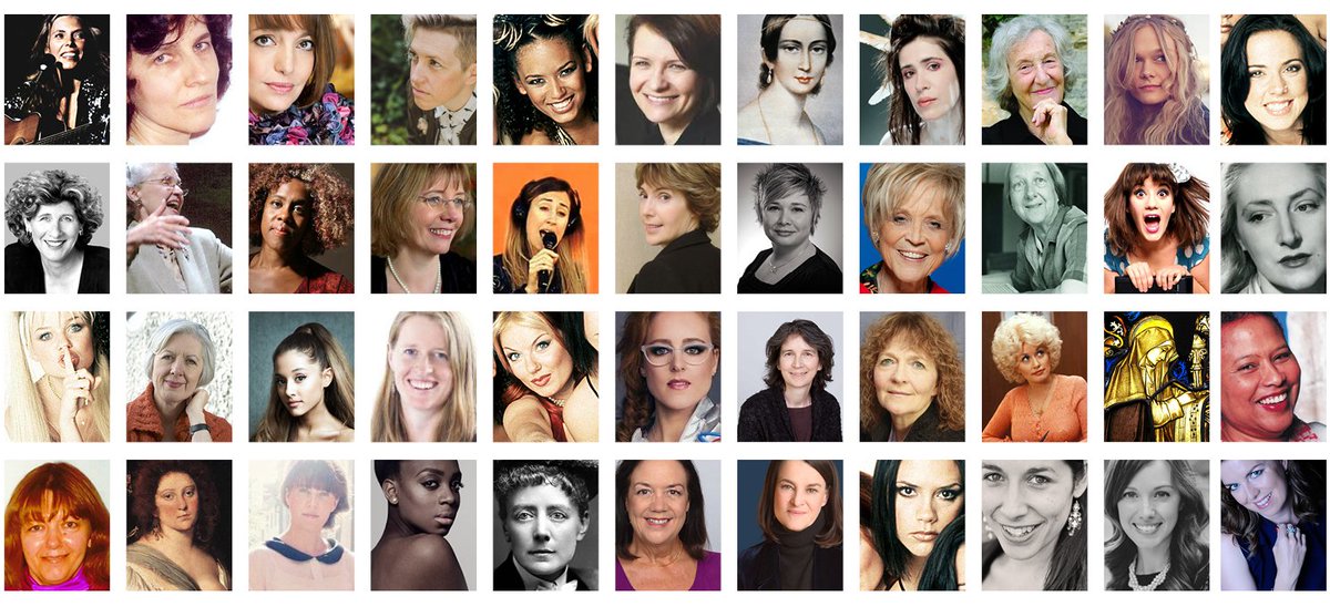 natyouthchoir's tweet photo. These 44 musicians are our #womenspiration this #InternationalWomensDay – we’re singing them all in @nycgb concerts this year. Find out more:  https://t.co/jZSGy9dXt7 #IWD2018 https://t.co/C343dt3HMD