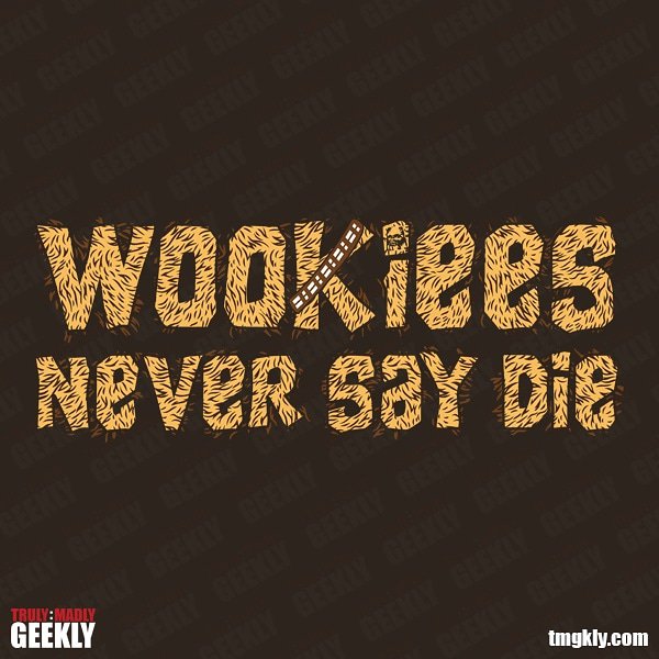 TMGKLY's tweet photo. "Wookiees Never Say Die" is available now on tees, hoodies, mugs and prints.
Check it out here https://t.co/E6vZpnCegK

#wookiee #wookiees #chewbacca #kashyyyk #goonies #gooniesneversaydie https://t.co/Acf1kjf6bt
