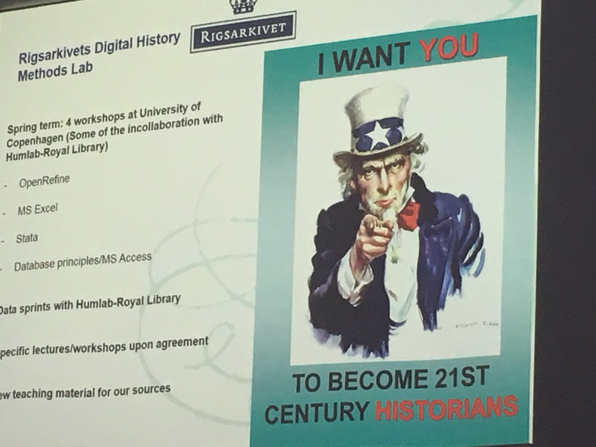 johannaberg's tweet photo. Genealogy on steroids - with Danish @StatensArkiver helping users to dare step into the world of exotic stuff like excel &amp; OpenRefine. #DHN2018 https://t.co/C9nuIZjy3t