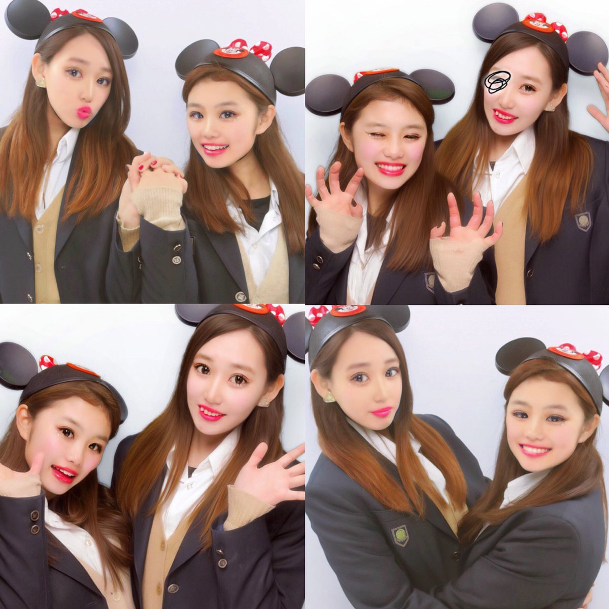 mqs_chn's tweet photo. 卒業旅行第2弾はまいな！✈️

1日目はディズニーランド💗
雨やったけど写真撮れたし存分楽しんだ！！明日は晴れますように！☀️ https://t.co/agwHdEKiqo