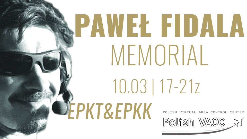 vatsim's tweet photo. Paweł Fidala Memorial event gets underway in an hour #vatsimevents 10MAR18 17:00z-21:00z - https://t.co/pLz0M5Hzor @PolishVACC @VATSIMEurope https://t.co/zx9mrdsJNU