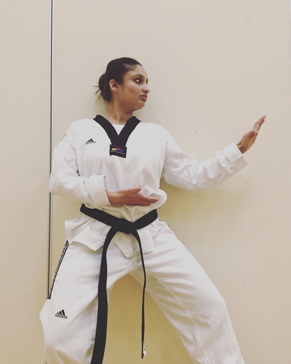 NatalieBuckland's tweet photo. Self defence workshop by Nireeksha, black belt in taikwondo and qualified competition referee 🥋#globalweek2018 https://t.co/ncvtsHimuK