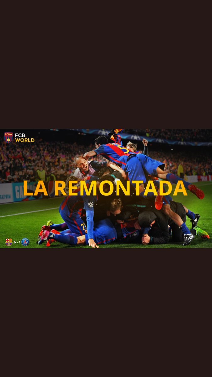 albertmiky's tweet photo. What a day, what a dream come true.. still amazing, incredible... #ayearago #LaRemontada #sergiroberto https://t.co/cKfvH8AhQy