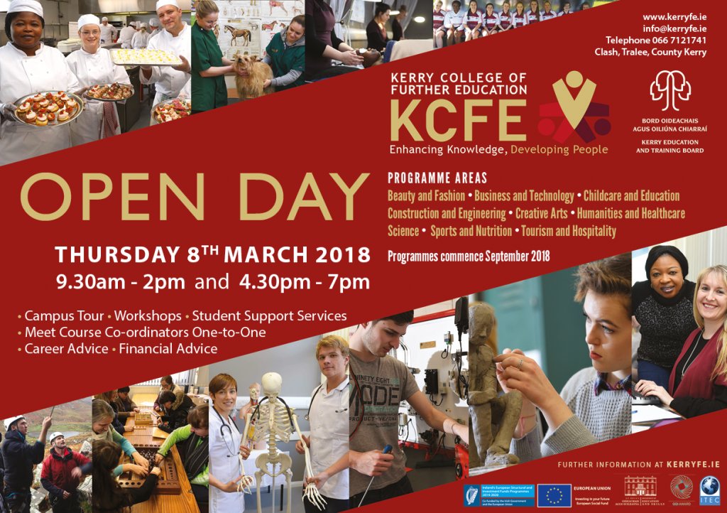 KerryETB's tweet photo. #kerryETB Open day today #KCFE https://t.co/ZsHoxdg2nL