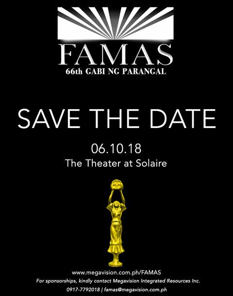 Megavision2023's tweet photo. Hi everyone!

Witness and experience how the stars will shine bright as we bring you back the most prestigious award giving body in the Philippines. 

#famas2018 #famasrising https://t.co/vXod8awJDE