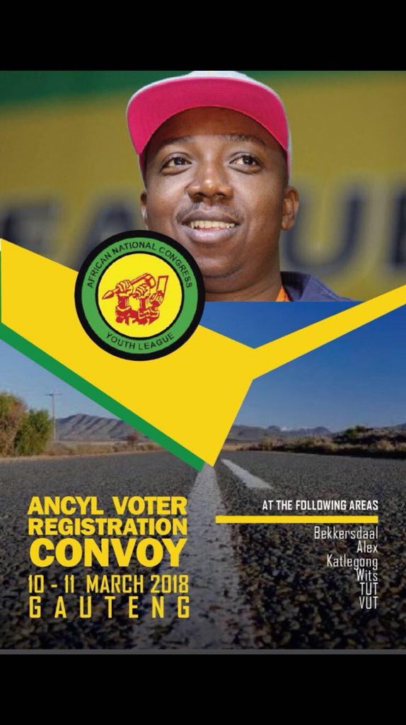 #RegisterToVote
#YourVoteYourVoice
#YourVoteCounts. 
#RegisterToVoteANC
<a href="/ANCYLhq/">ANCYL</a> <a href="/ANCYL_Tukkies/">ANCYL Univ. of PTA</a>