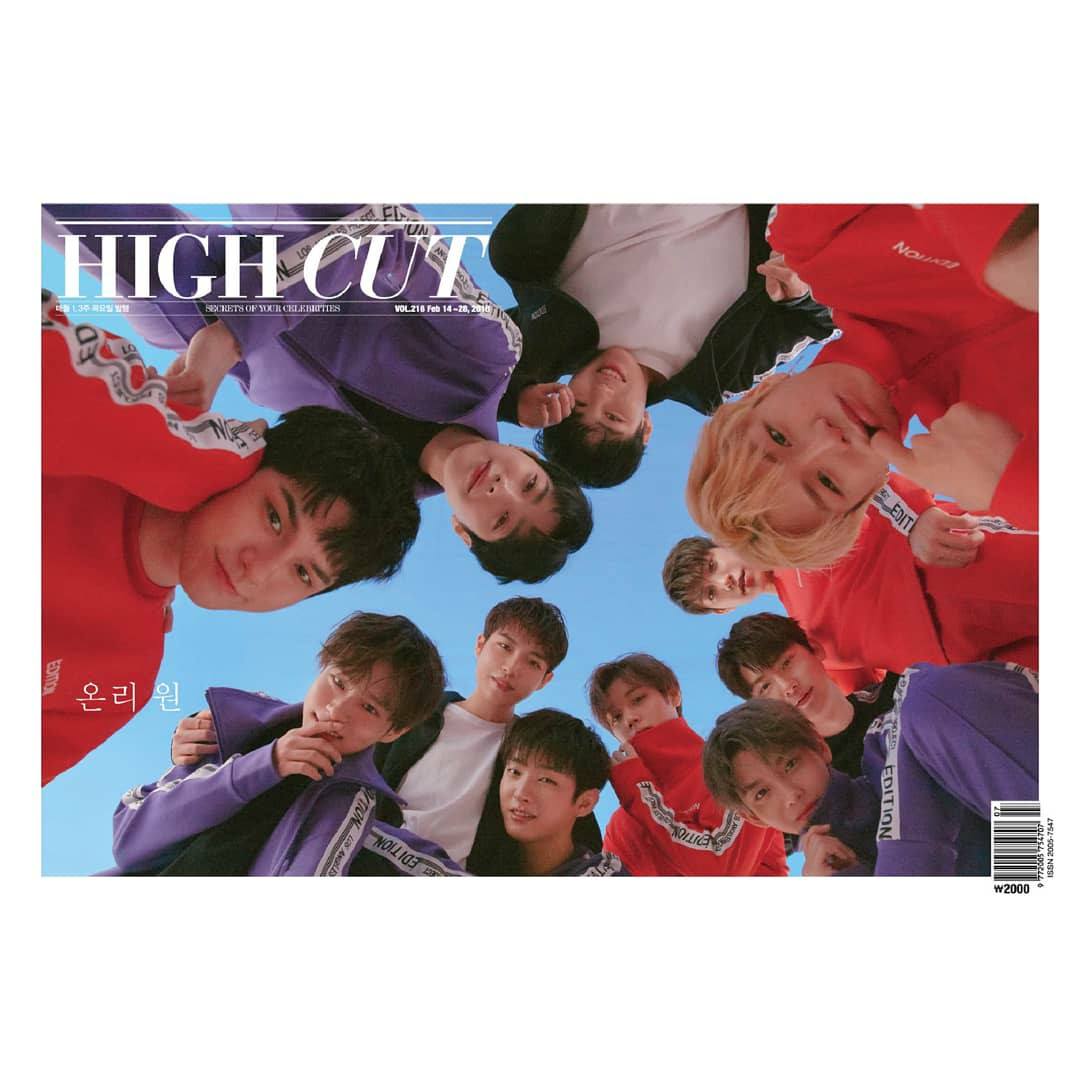 SeoulyShopping's tweet photo. High Cut No 216 Version A, with Wanna One on cover. https://t.co/PGrdMQTvF7 https://t.co/CP00wG3Lmi