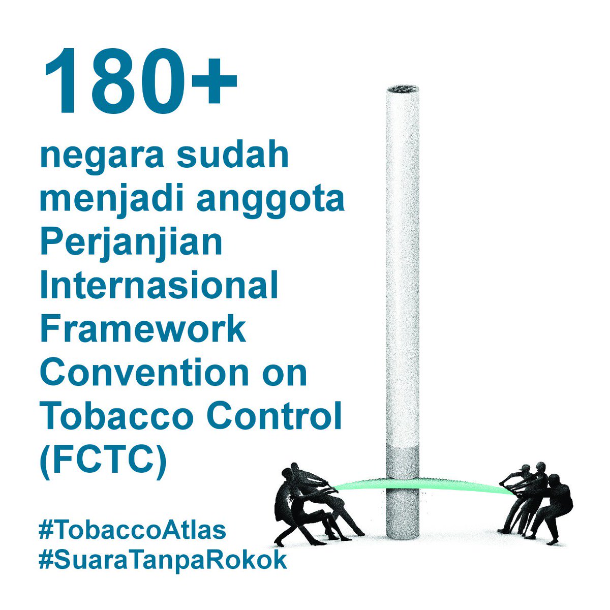 Pengendalian tembakau terbukti dpt mengurangi konsumsi rokok. Sudah lebih dari 180 negara di dunia menjadi anggota perjanjian internasional Framework Convention on Tobacco Control (FCTC), Indonesia? Pelajari lebih lanjut buku #TobaccoAtlas terbaru di tobaccoatlas.org