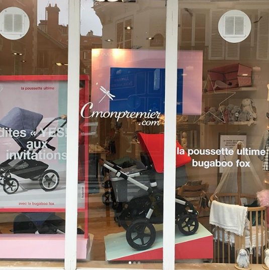 cmonpremier_com's tweet photo. Nouvelle vitrine #magasin #Bugaboo Paris Bastille #poussette #bugaboofox ♥️https://t.co/FvFgb5u1yR https://t.co/LQxohJJaac