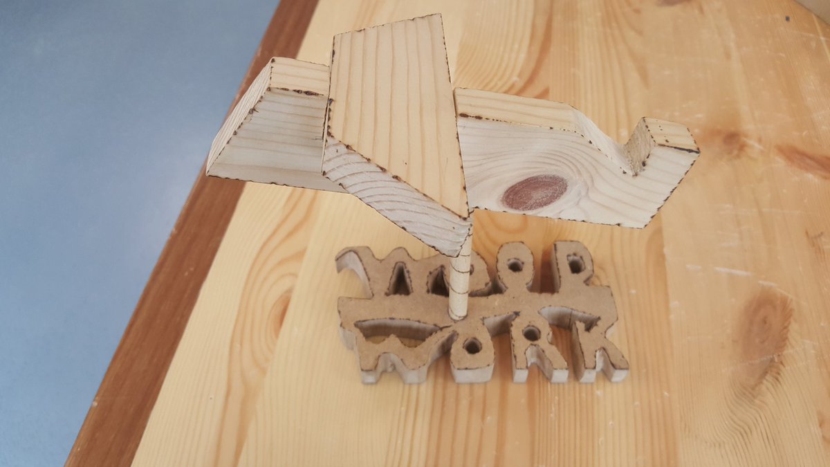 CDAR_Tech's tweet photo. The snow has been cleared off the runways and 1st years are ready for lift off #trenching #pyrography #design  #woodworking https://t.co/v5OS57R03Z