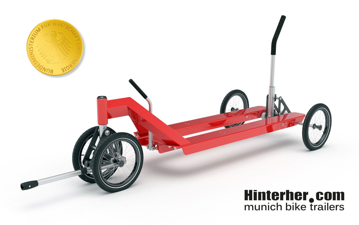 HinterherCom's tweet image. Bundespreis für Hinterher
Wir haben den Bundespreis für hervorragende innovatorische Leistungen  für das Handwerk gewonnen! Ausgezeichnet wurde unser neuer Hinterher  Paletti, den man als Fahrradanhänger und Hubwagen für den Transport  einer Europalette benutzen kann #IHM2018