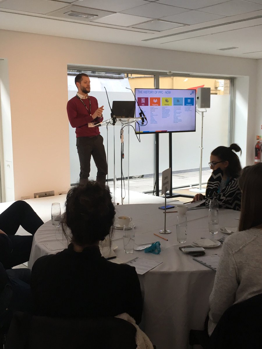 Figaro_Digital's tweet photo. Next on the agenda at the #FigDigRetail spotlight, Pete Whitmarsh for @searchlabs talking about retail PPC and whether the future will be automated https://t.co/dVwW4jM8tM