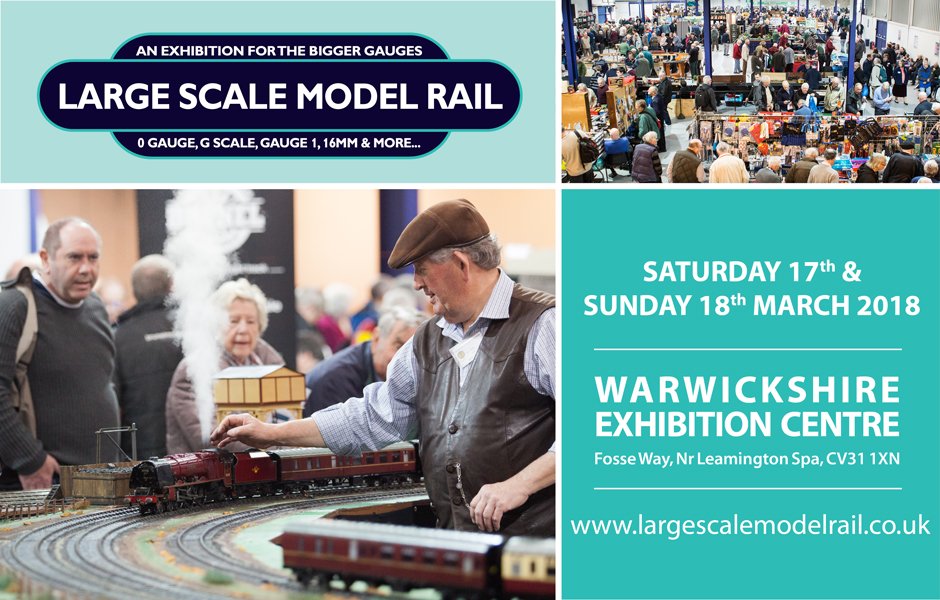 seetickets's tweet photo. 1 week left to go until The Midlands Garden Rail – Large Scale Model Rail Show! With layouts and displays covering many gauges, you can see live steam model locomotives hauling coaches. @MeridienneEx #LSMR #MeridienneEx #WECevents Get tickets here https://t.co/nI9ANsnFZK https://t.co/vzF1lL2Hsh