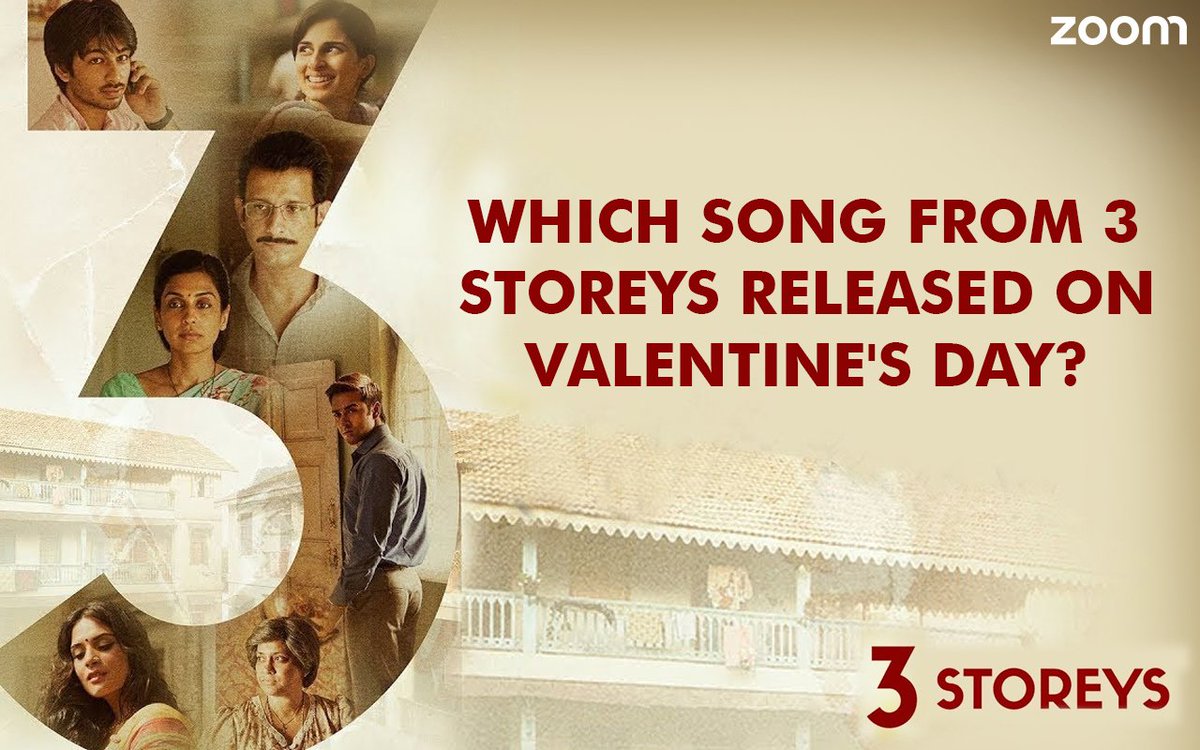 ZoomTV's tweet photo. Here's your Question No.7. Tweet your answer using #3StoreysOnZoom and stand a chance to win free couple tickets!

@PulkitSamrat @TheSharmanJoshi @RichaChadha @renukash @ritesh_sid @FarOutAkhtar @excelmovies https://t.co/u8EIg7DFi3
