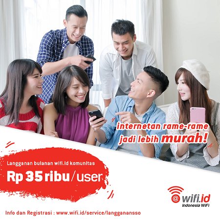 wifi_id's tweet photo. Mau pasang https://t.co/L0hSMEhr0j buat komunitasmu? Yuk daftarin sekarang ke https://t.co/3sg5tnzKm5 biar acara nongkrong kalian makin asik &amp; rame! Akun komunitasmu jg bisa digunakan di ratusan ribu hotspot https://t.co/L0hSMEhr0j di seluruh Indonesia. Cuma 35 ribu per user lho! https://t.co/lCsnPuLHSt