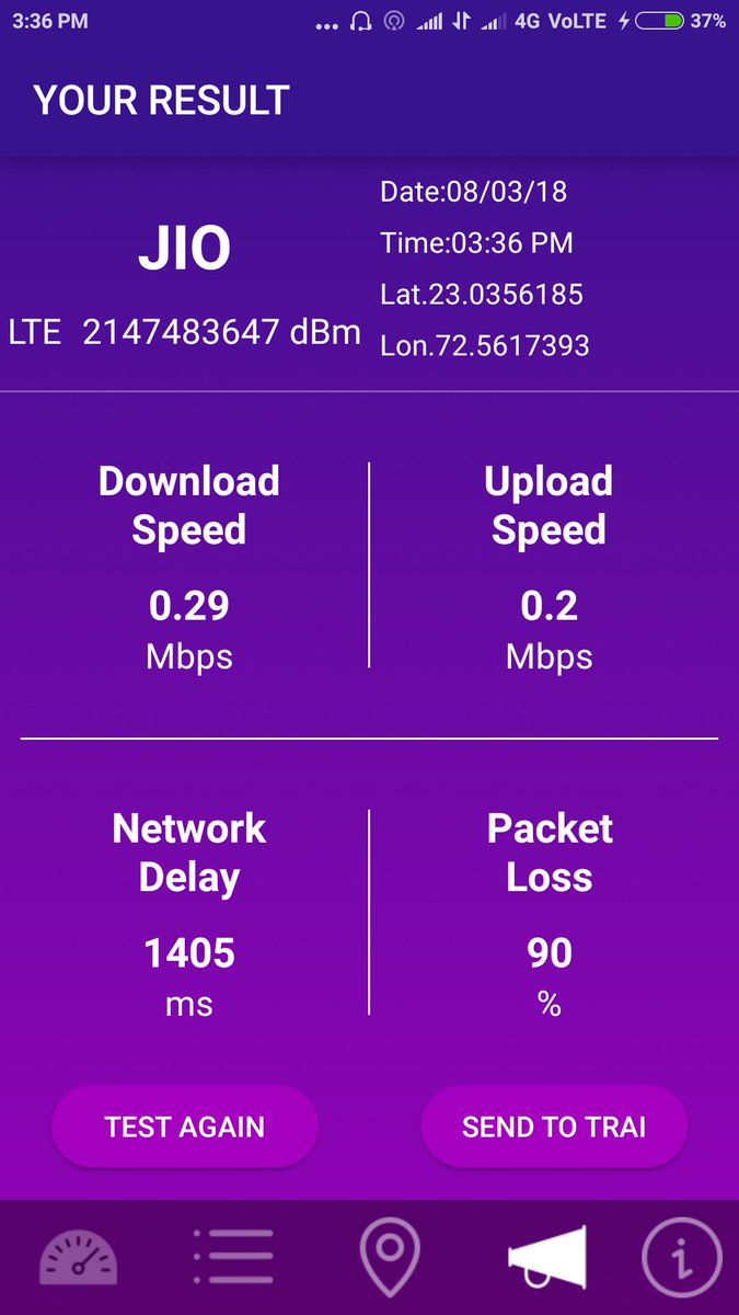 vicky070588's tweet photo. @reliancejio @JioCare 
what a speed..😂😂🙏👌 https://t.co/gtkRnXidmH