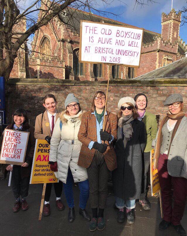Ellie Vowles (@eleanorrosie85) on Twitter photo Itâs International Womenâs Day and <a href="/BristolUni/">University of Bristol</a> is holding interviews for Head of School of Humanities with an all-male candidate shortlist. These PhD students thought they might do better like this... #iwd2018Â đ Itâs International Womenâs Day and <a href="/BristolUni/">University of Bristol</a> is holding interviews for Head of School of Humanities with an all-male candidate shortlist. These PhD students thought they might do better like this... #iwd2018Â đ