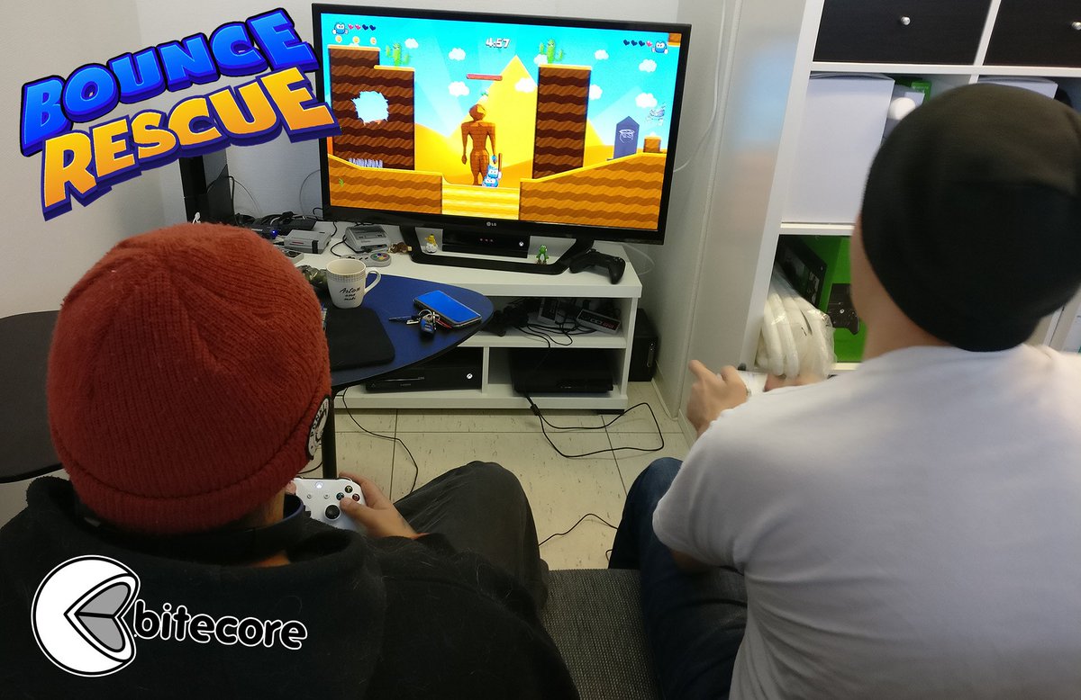 BitecoreLtd's tweet photo. ?What are we doing? - A local co-op multiplay where the story-mode can be played together! And this will be really fun! #gamedev #indiedev #multiplayer #xboxone #xboxonedev #idatxbox #localcoop #IndieGameDev https://t.co/H4qBu7idsX