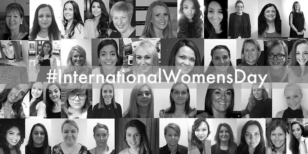 ThePerfumeShop's tweet photo. Happy #InternationalWomensDay2018 👯 here's just a selection of some of the amazing Women who work here at The Perfume Shop! 💗 #iwd2018 #GirlPower https://t.co/C6lkPzUDLQ
