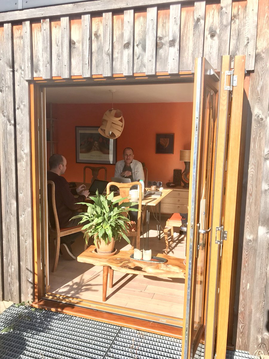 scrapbk_circles's tweet photo. The sun is a welcome visitor at our weekly planning meeting at the Apple Shed... https://t.co/tNch56FrmH