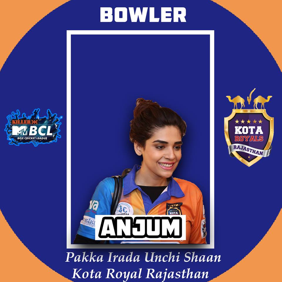 Introducing Our Bowler #AnjumFakih #mtv #mtvbcl #killermtvbcl #bcl2018 #cricket #boxcricket <a href="/boxcricleague/">BoxCricketLeague</a>