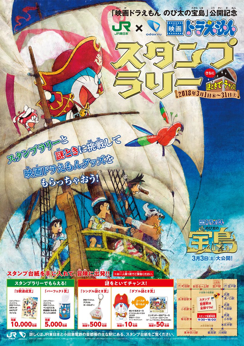 Jr東日本 公式 おやつを食べちゃったのは どのミニドラえもん キミにはこの謎がとけるかな 映画ドラえもんスタンプラリー 開催中 3月31日 土 まで T Co 9fx1yh2ra9 ドラえもんスタンプラリー ドラえもん スタンプラリー