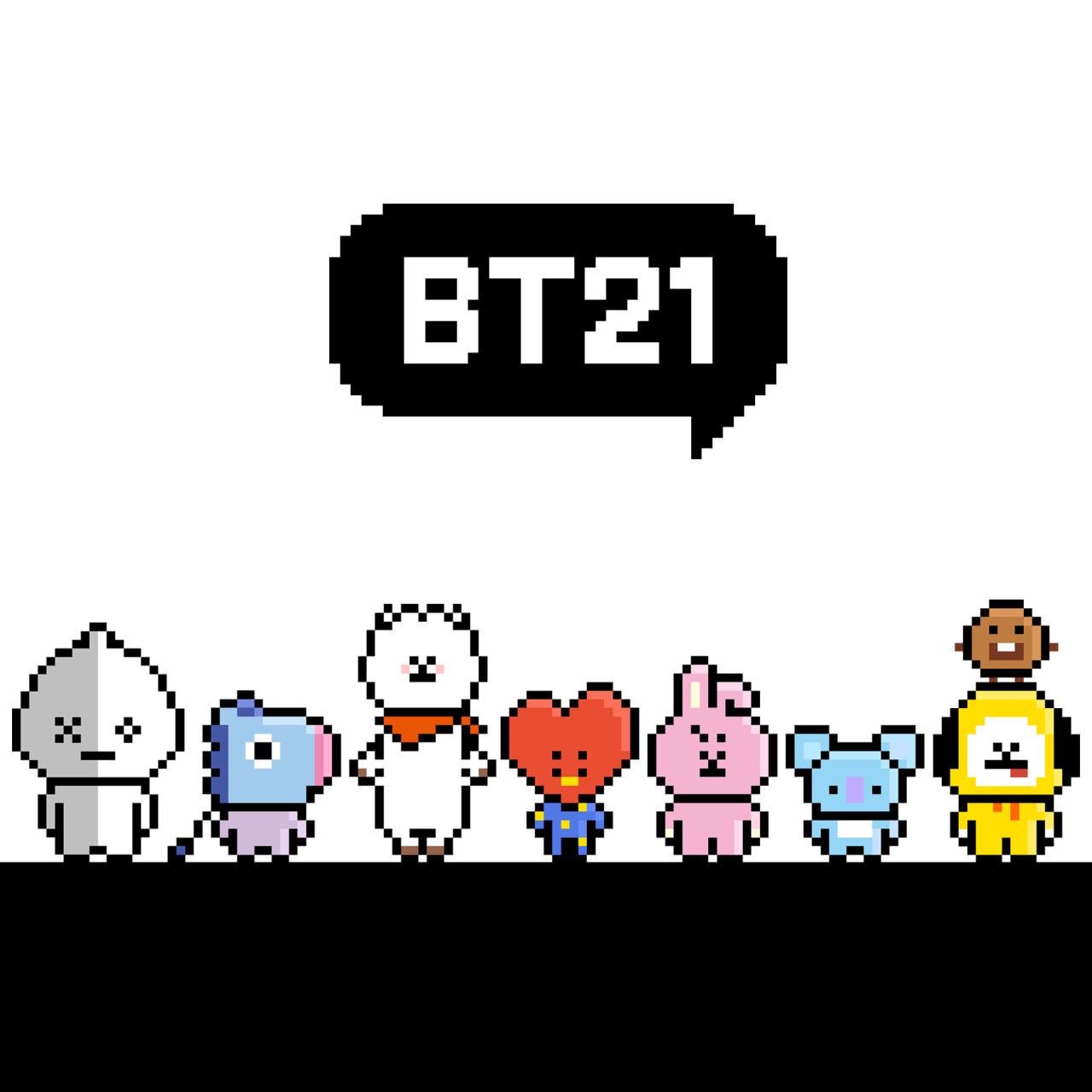 BTS bt21 вышивка тата