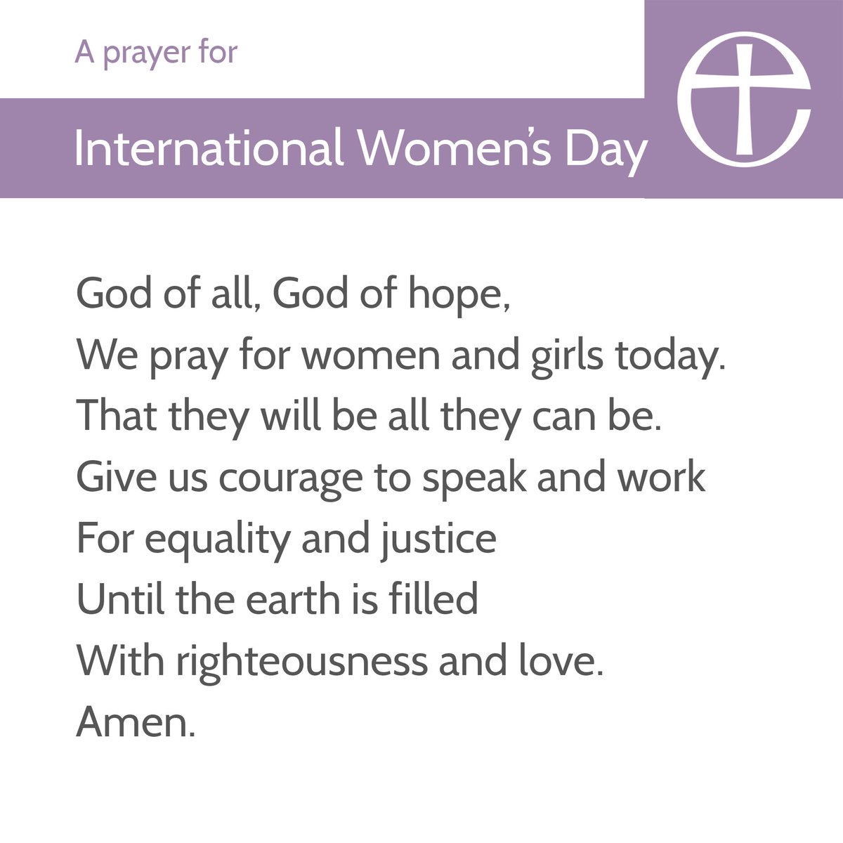 The Church Of England On Twitter A Prayer For International Women S Day 2018 Iwd2018 Internationalwomensday2018