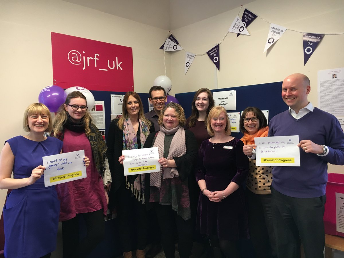 theJRHT's tweet photo. Today is International Women’s Day and our staff have been wearing purple – a colour historically associated with efforts to achieve gender equality – to mark the occasion. #PressForProgress #IWD2018 https://t.co/NtSHukUsc8