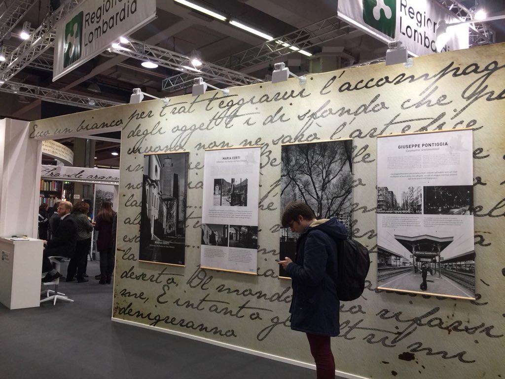 OCMGroupMI's tweet photo. Un libro aperto a “Tempo di libri”. 
Lo stand realizzato da OCMG per Regione Lombardia https://t.co/Gnkrx8qaOc