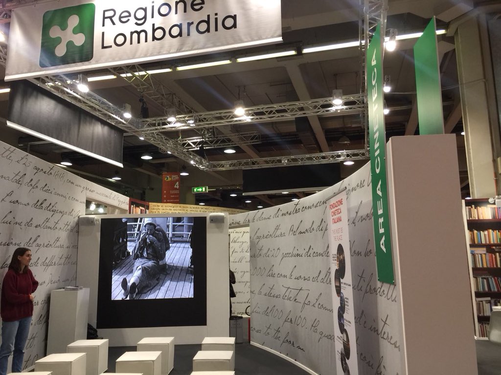 OCMGroupMI's tweet photo. Un libro aperto a “Tempo di libri”. 
Lo stand realizzato da OCMG per Regione Lombardia https://t.co/Gnkrx8qaOc