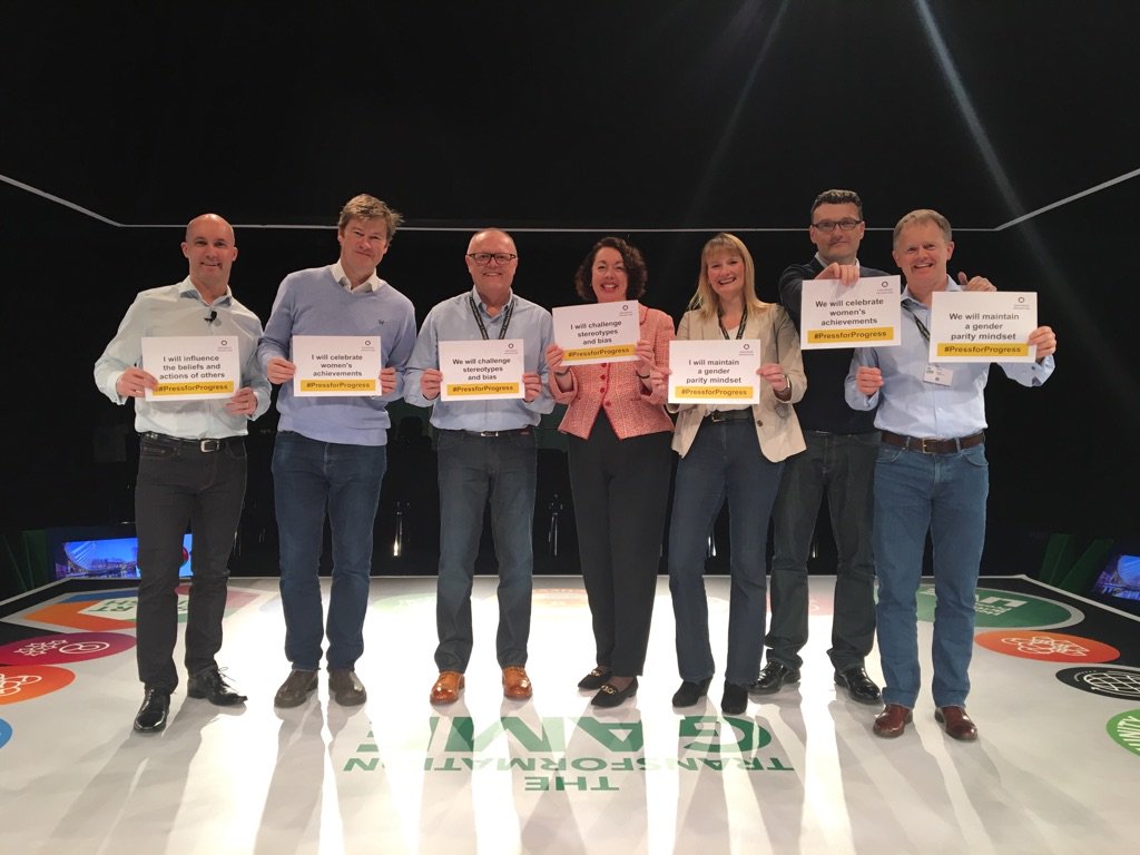 LBGAmbNorth's tweet photo. Proud to be making my #PressForProgress pledge with colleagues on #IWD2018 here in Manchester. https://t.co/CYVsYOaGL8
