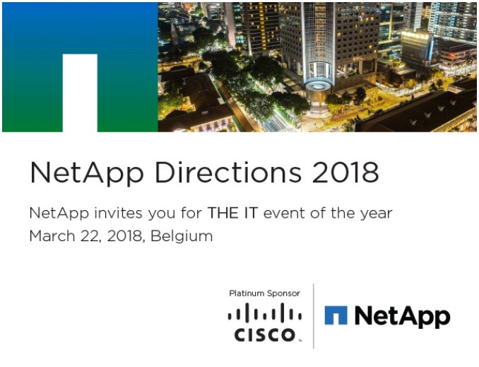 NetApp_NL's tweet photo. #NetAppDirections, hét klantevenement van NetApp in de Benelux, zal plaatsvinden in het Constant Vanden Stockstadion in Brussel op 22 maart. Registreer vandaag nog en leer meer over de uitdagingen en kansen van een Multi-Cloud-oplossing. https://t.co/iq35sNtczH https://t.co/PFybTMzt1K