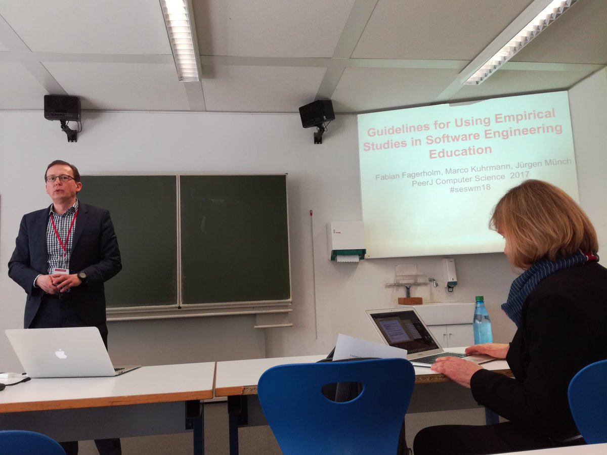 <a href="/Juergen_Muench/">Jürgen Münch</a>  presents guidelines for using empirical studies in software engineering education <a href="/SESWM18/">SE18</a>