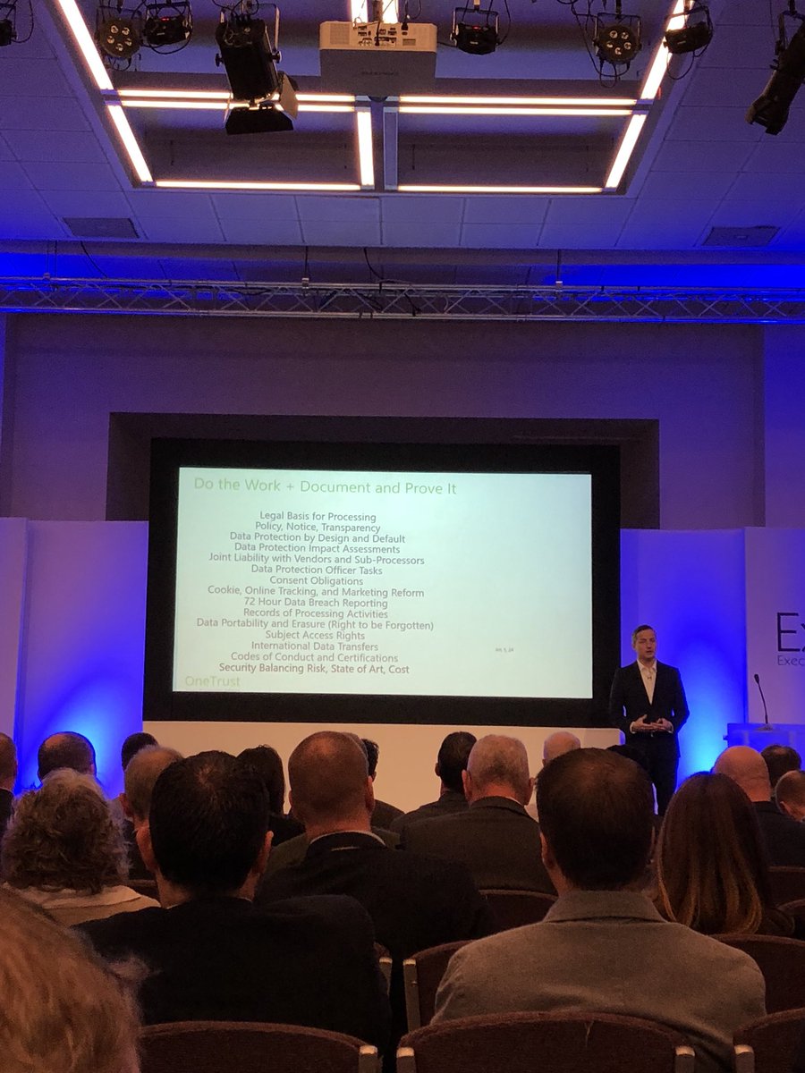 craigstrong's tweet image. Enjoyed an insightful and well structured overiew on org readiness on GDPR by @OneTrust #ExecLN