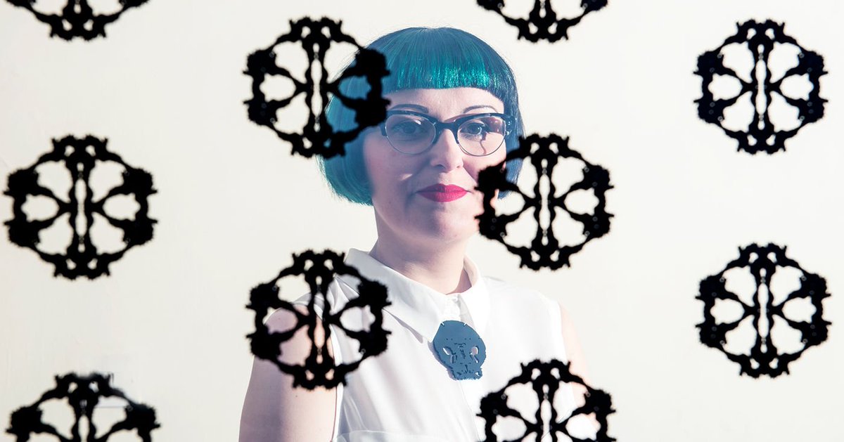 VADundee's tweet photo. Textile and jewellery designer @mskirstystevens takes inspiration from her multiple sclerosis, turning scans of her brain into beautiful, empowering patterns.
Read more: https://t.co/CfpsO8ERd6 #InternationalWomensDay #IWD2018 https://t.co/gVWMtQkKGS