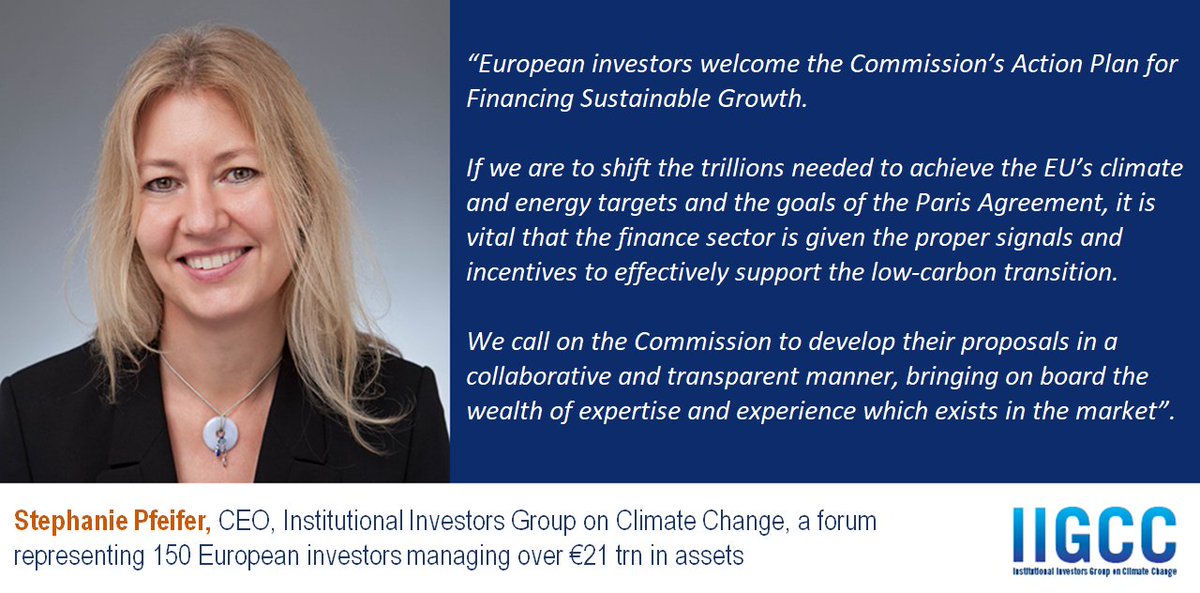 IIGCCnews's tweet photo. European investors representing €21 trillion in assets welcome @EU_Commission Action Plan for Financing Sustainable Growth https://t.co/eS5Swbw3r3 #sustainablefinance #SustainableFinanceEU #CMU #InvestEU #sustainability #OnePlanet #greenfinance #ClimateAction https://t.co/dw5ocFpXJ7