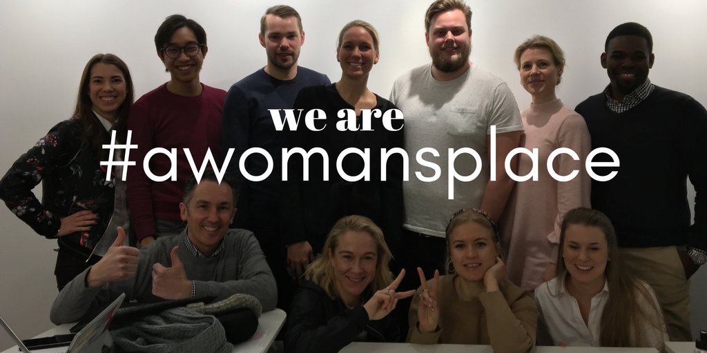 <a href="/MedUniverseAB/">MedUniverse</a> To get the best talent our team mirrors reality, it is not about gender but the best person for the job. We just happen to be a world of 50% women and 50% men. #awomansplace #WITsthlm2018 #internationalwomensday
