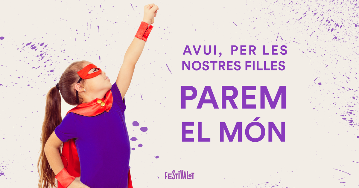 Per les nostres filles avui parem el món ✋Perquè quan siguin grans visquin la igualtat a la feina i al carrer, perquè no pateixin mai violència de gènere, perquè puguin dir #Prou ben alt i perquè es respectin tots els seus drets. ♀ 
#DiadelaDona #WomensDay #IWD2018 #8M #Vaga8M