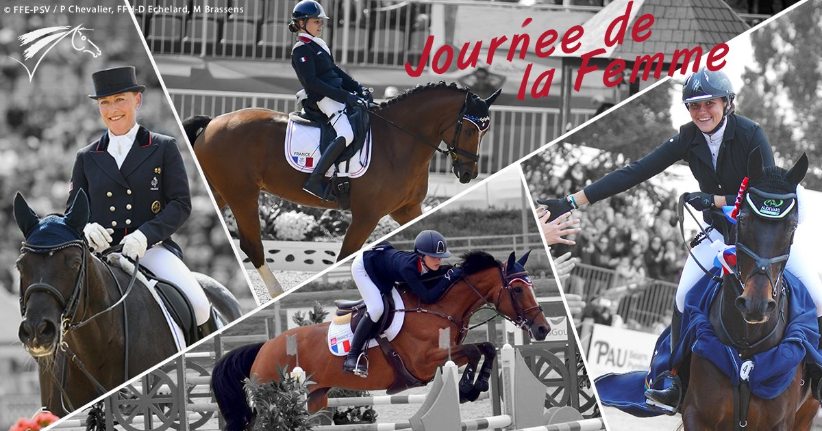 Fiers de nos cavalières 🇫🇷 et d'être un des seuls sports olympiques mixtes où les femmes et les hommes sont sur un pied d'égalité ! 💪 
Belle journée à toutes les cavalières ! 🌹🐎
#InternationalWomensDay #JournéeDesDroitsDesFemmes #8mars #WomensDay