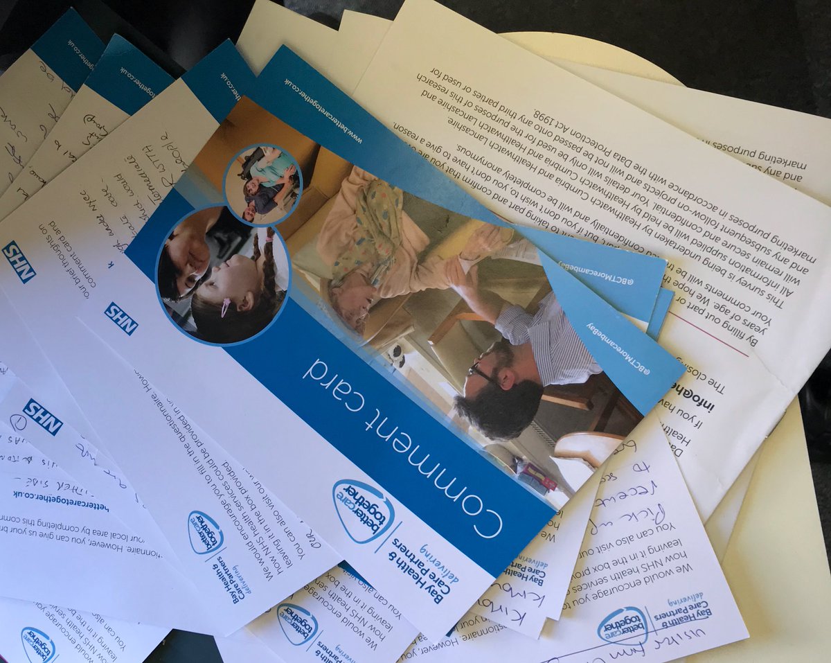 MorecambeBHCP's tweet photo. Some of the dozens of responses we’ve had at the @BCTMorecambeBay Chatty van in Kirkby Lonsdale. We’re in Ulverston this afternoon and look forward to hearing from more people then #bctchattyvan https://t.co/czUWKkYTx8