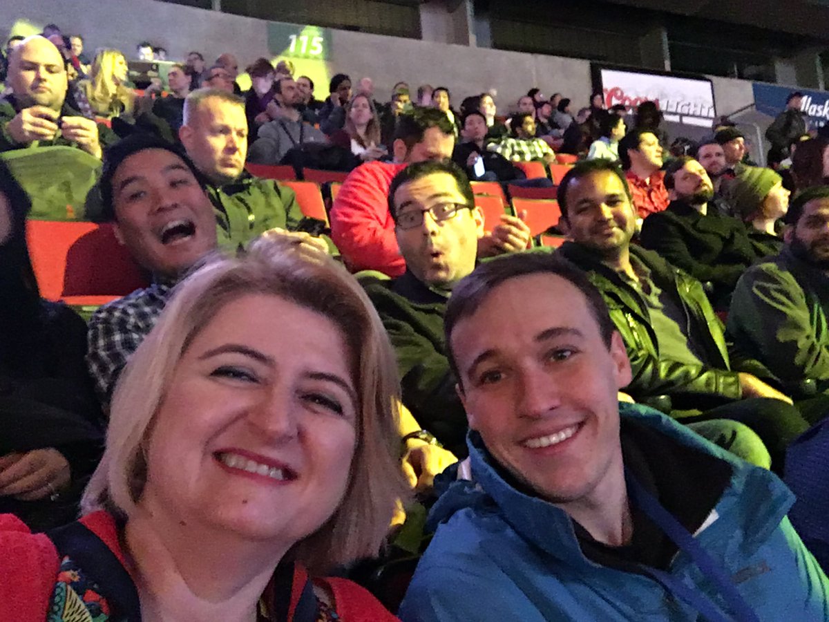 LinaZaproudi's tweet photo. Excited to attend my first Seattle Amazon All Hands & International Women’s Day with #IMDbcast colleagues! #AllHands #Amazon #bepeculiar #PressForProgess #IWD2018 https://t.co/jfsKI9vxgm